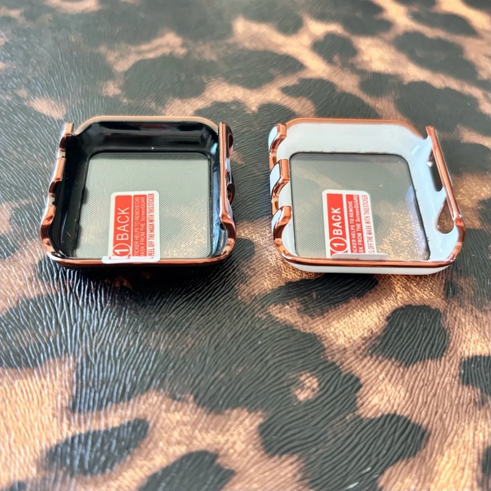 Black and White Smartwatch Cases- Set of 2 / 38MM